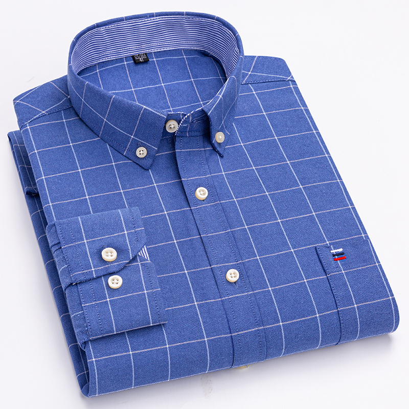 100% reine Baumwolle Oxford Mä – Oxford Cotton Casual Shirt Business Bewertung und Preis