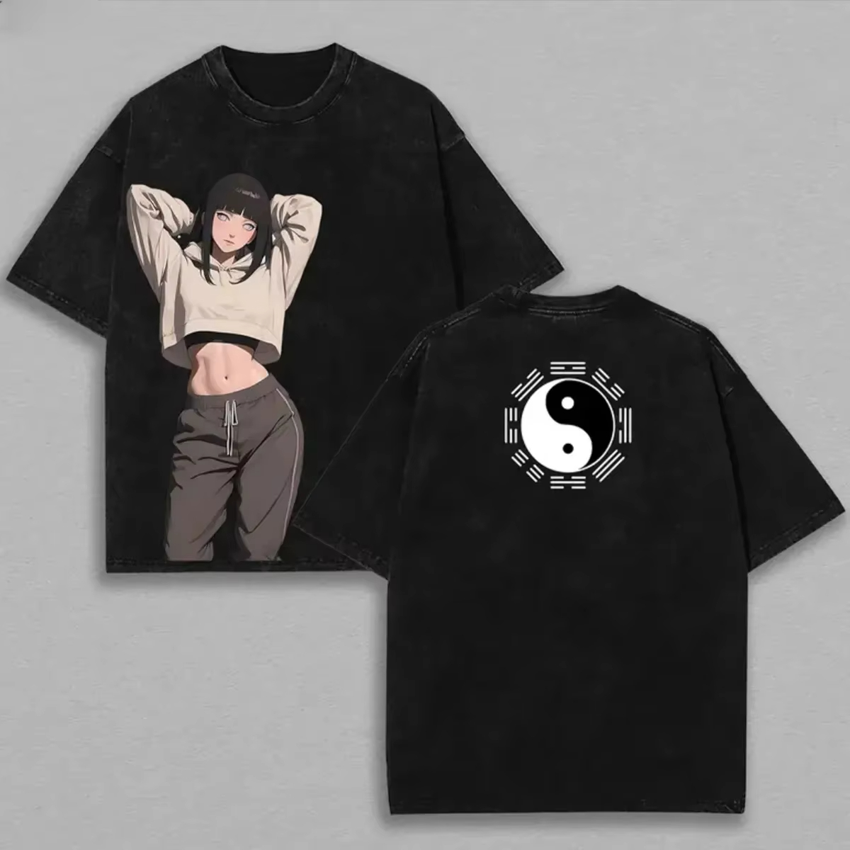 Hinata Hyuga T-Shirt Naruto He – Acid Wash Vintage Graphic T Shirt Bewertung und Preis