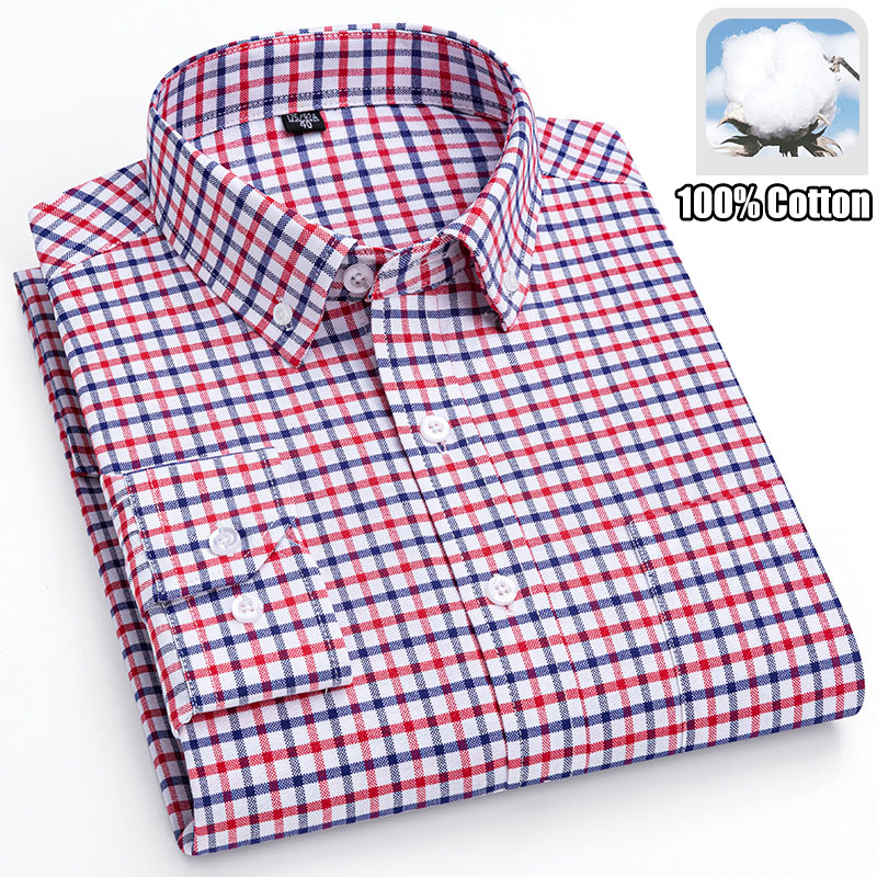 100% Baumwolle Atmungsaktiv Mä – Oxford Cotton Casual Shirt Business Bewertung und Preis