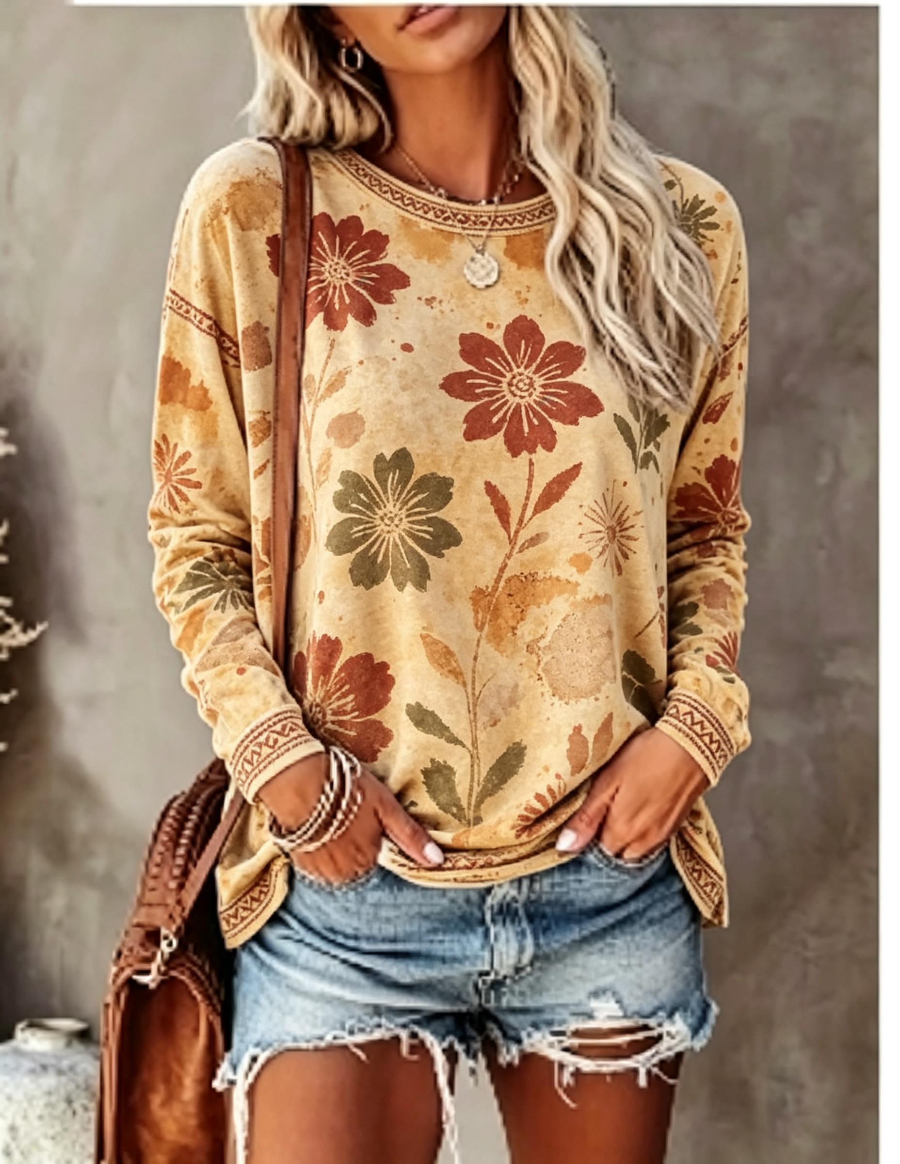 Damen-T-Shirt mit Rundhalsauss – T-Shirts Bewertung und Preis