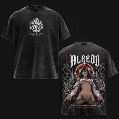 Albedo Overlord Grafik-T-Shirt – Acid Wash Vintage Graphic T Shirt Bewertung und Preis